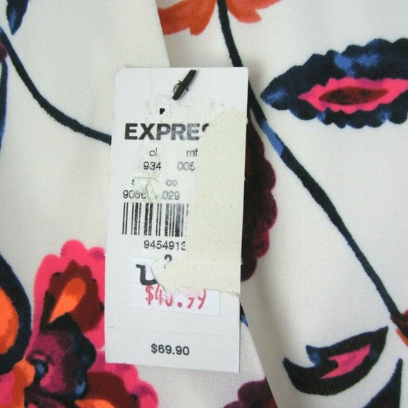 Express Halter Dress Floral 2 NEW Fit & Flare - Picture 5 of 8